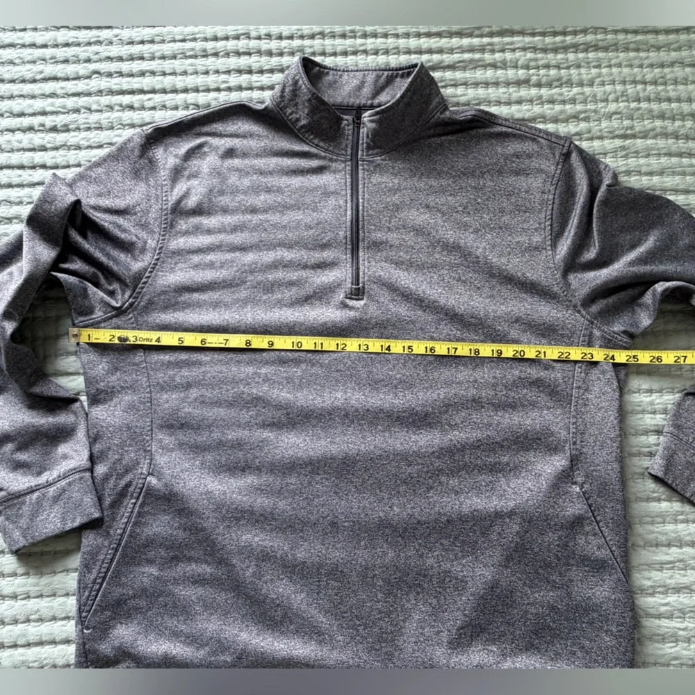 PGA Tour Gray Lightweight Quarter Zip Jacket